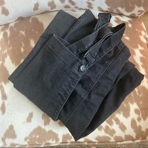 Madewell size L straight leg black overalls.